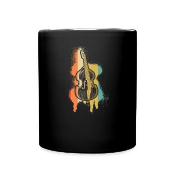 Double bass Double bass player Double bass player - Full Colour Mug - black - Front