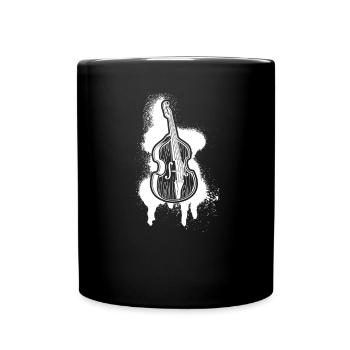Double bass Double bass player Double bass player - Full Colour Mug - black - Front