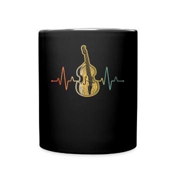 Double bass Double bass player Double bass player - Full Colour Mug - black - Front
