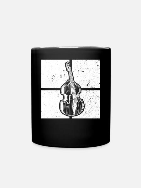 Double bass Double bass player Double bass player - Full Colour Mug - black