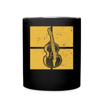 Double bass Double bass player Double bass player - Full Colour Mug - black - Front