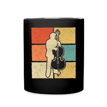Double bass Double bass player Double bass player - Full Colour Mug - black - Front