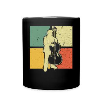 Double bass Double bass player Double bass player - Full Colour Mug - black - Front