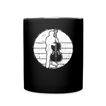 Double bass Double bass player Double bass player - Full Colour Mug - black - Front