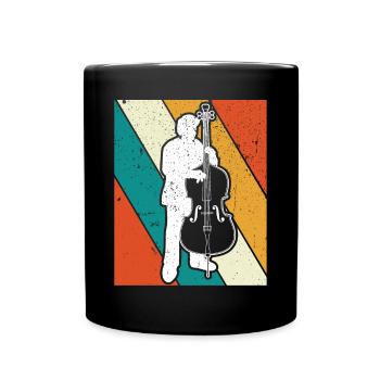 Double bass Double bass player Double bass player - Full Colour Mug - black - Front