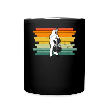 Double bass Double bass player Double bass player - Full Colour Mug - black - Front