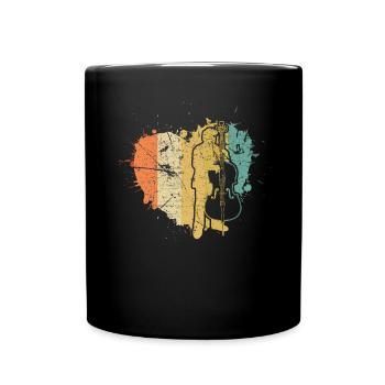 Double bass Double bass player Double bass player - Full Colour Mug - black - Front
