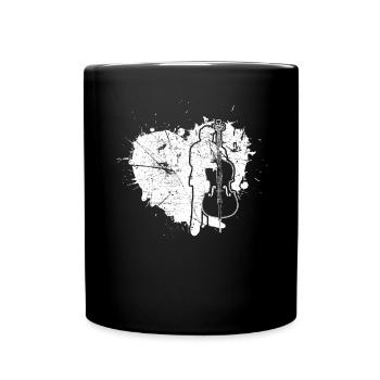 Double bass Double bass player Double bass player - Full Colour Mug - black - Front