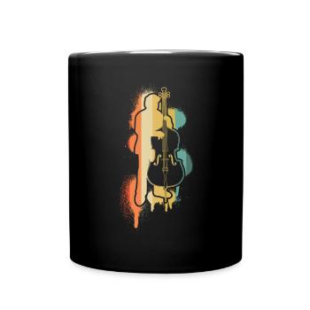 Double bass Double bass player Double bass player - Full Colour Mug - black - Front