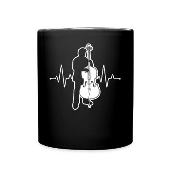 Double bass Double bass player Double bass player - Full Colour Mug - black - Front