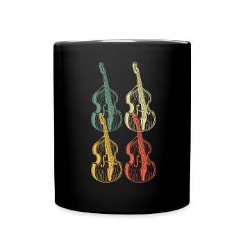 Double bass Double bass player Double bass player - Full Colour Mug - black - Front