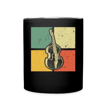Double bass Double bass player Double bass player - Full Colour Mug - black - Front