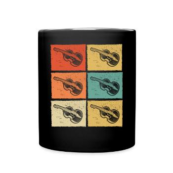 Double bass Double bass player Double bass player - Full Colour Mug - black - Front