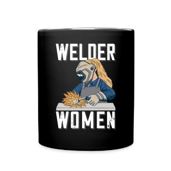 Welder outfit for welders - Full Colour Mug - black - Front