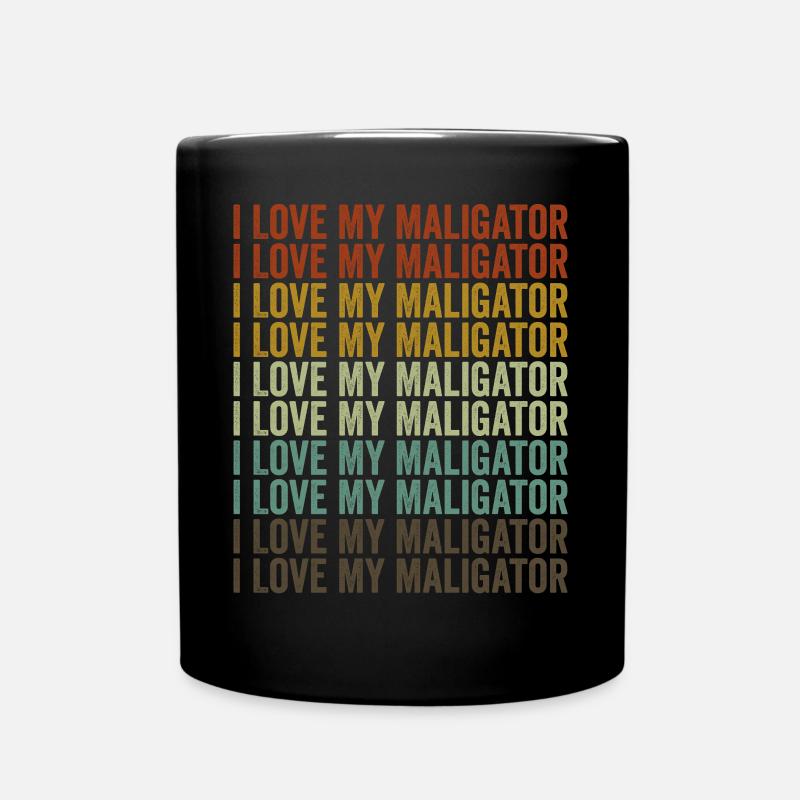 J’aime mon Maligator belge Malinois Hun - Mug uni - noir