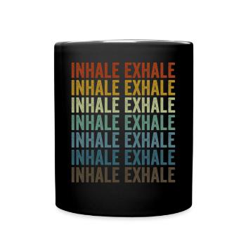 Yoga Méditation Inspirez Exhale - Mug uni - noir - Devant