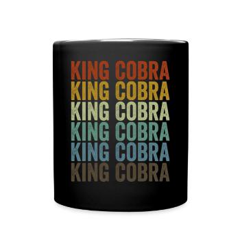 King Cobra Vintage Serpent - Mug uni - noir - Devant