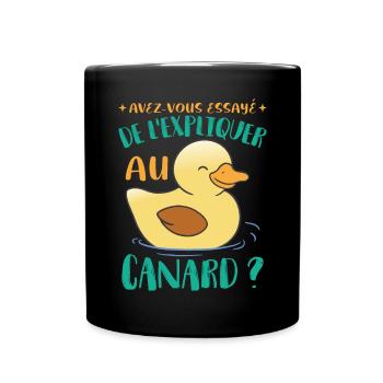 Canard Humour - Mug uni - noir - Devant