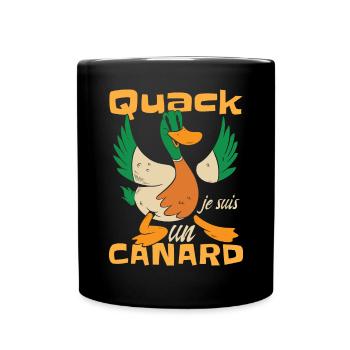 Je Suis Un Canard - Mug uni - noir - Devant