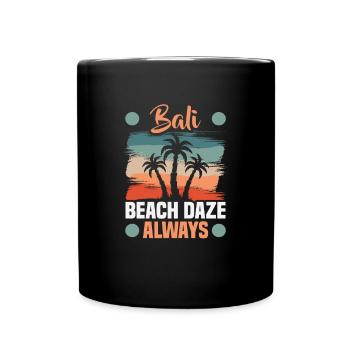 Bali Indonesien Strandurlaub am Meer - Tasse einfarbig - Schwarz - Vorne