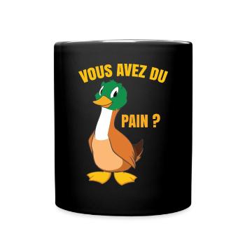 Humour Canard - Mug uni - noir - Devant