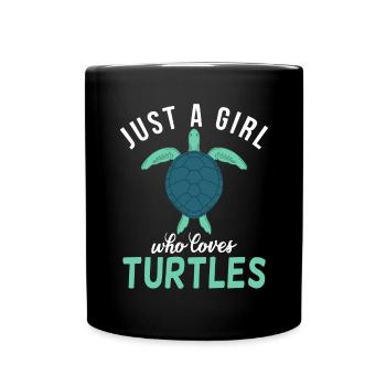 Turtle Owner Gift Turtle Lover - Full Colour Mug - black - Front