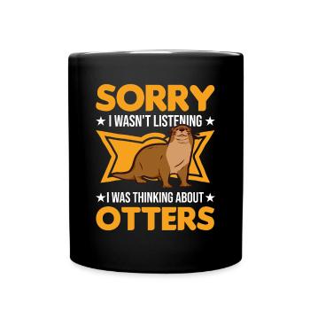 Loutre Cadeau Loutre Loutre Loutre Loutre de mer - Mug uni - noir - Devant