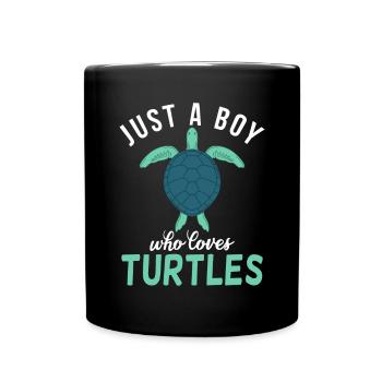 Turtle Owner Gift Turtle Lover - Full Colour Mug - black - Front