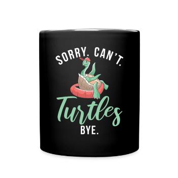 Turtle Owner Gift Turtle Lover - Full Colour Mug - black - Front