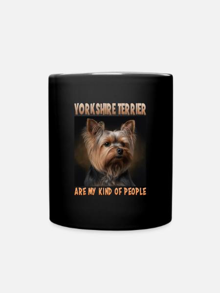Hunde Spruch Yorkshire Terrier Design für - Tasse einfarbig - Schwarz