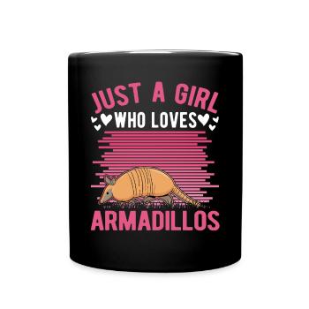 Armadillo Girl Armadillo - Full Colour Mug - black - Front