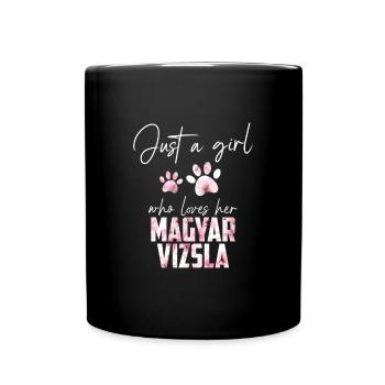 Magyar Vizsla - Tasse einfarbig - Schwarz - Vorne