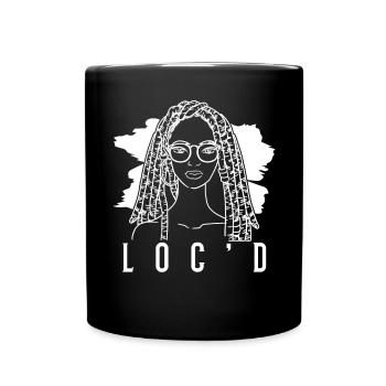 It's The Locs For Me - Afro Hair Black American - Tasse einfarbig - Schwarz - Vorne