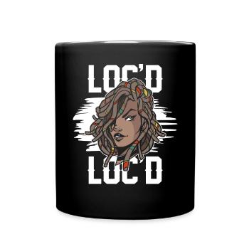 It's The Locs For Me - Afro Hair Black American - Tasse einfarbig - Schwarz - Vorne