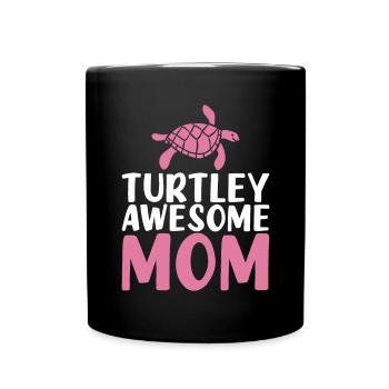 Turtle Owner Gift Turtle Lover - Full Colour Mug - black - Front