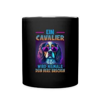 Hunde Spruch Cavalier Spaniel für Hundeliebhaber - Tasse einfarbig - Schwarz - Vorne