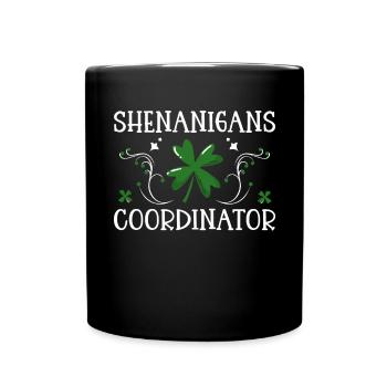 Coordonnatrice de Shenanigan’s de Merry St. Patrick’s - Mug uni - noir - Devant