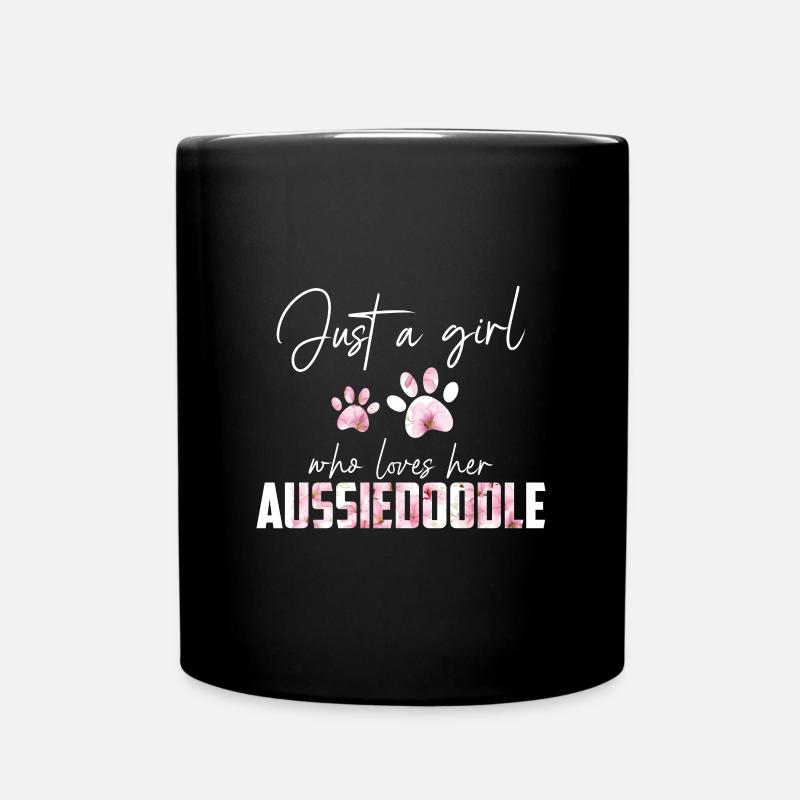 Aussiedoodle - Tasse einfarbig - Schwarz
