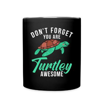 Turtle Owner Gift Turtle Lover - Full Colour Mug - black - Front