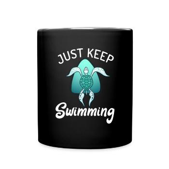 Turtle Owner Gift Turtle Lover - Full Colour Mug - black - Front