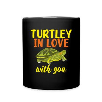 Turtle Owner Gift Turtle Lover - Full Colour Mug - black - Front