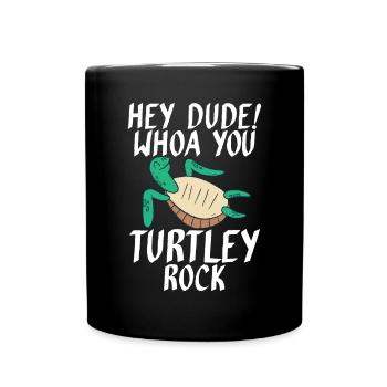 Turtle Owner Gift Turtle Lover - Full Colour Mug - black - Front