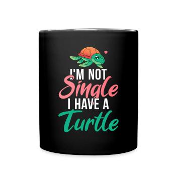 Turtle Owner Gift Turtle Lover - Full Colour Mug - black - Front