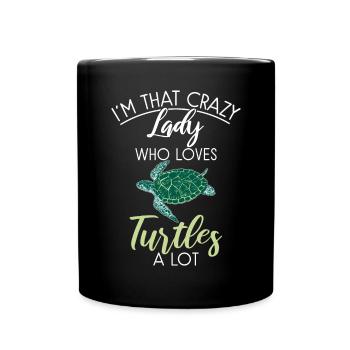 Turtle Owner Gift Turtle Lover - Full Colour Mug - black - Front