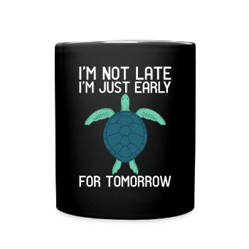 Turtle Owner Gift Turtle Lover - Full Colour Mug - black - Front