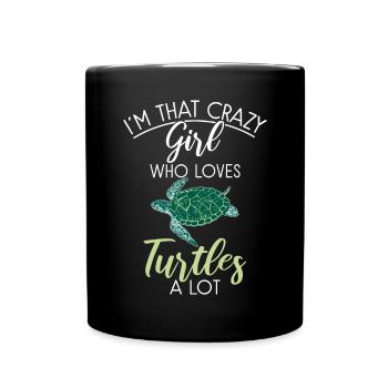 Turtle Owner Gift Turtle Lover - Full Colour Mug - black - Front