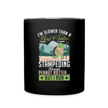 Turtle Owner Gift Turtle Lover - Full Colour Mug - black - Front