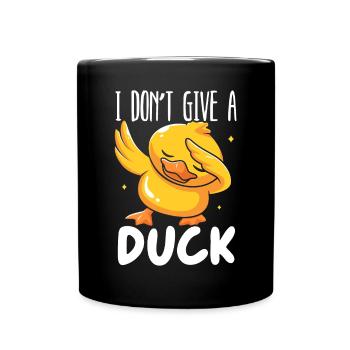 Je ne donne pas à un canard chuchotant Canard Canard Oiseau Canard - Mug uni - noir - Devant