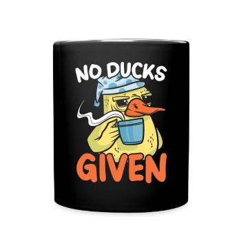 Pas de canards donnés Canard Chuchoteur Caneton Oiseau Canard - Mug uni - noir - Devant