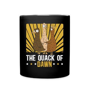 Der Quacksalber der Morgendämmerung Entlein Vogel Wasservogel Ente - Tasse einfarbig - Schwarz - Vorne